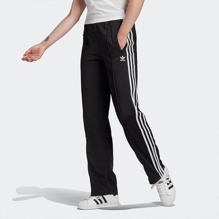 Adidas Originals Trefoil Stripe Logo Joggers Women Bottoms Black GN2819