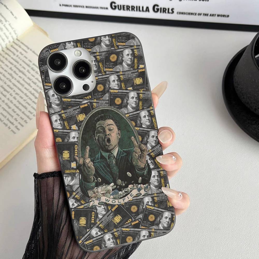 TV The W-Wolf Of W-Wall S-Street Soft Corrugated Phone Case For IPhone 11 12 13 14 15 16 17 Pro Max Plus Pro Shockproof Cover