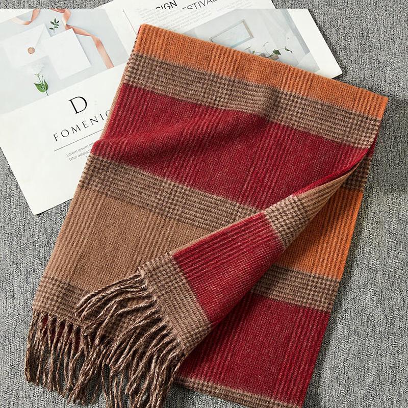 Hengyuanxiang Unisex Warm Wool Scarf