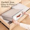 Spacious Bed Sheet Storage Container Nonwoven Materials Dustproof Cover Bedding Organiser With Detachable Lid