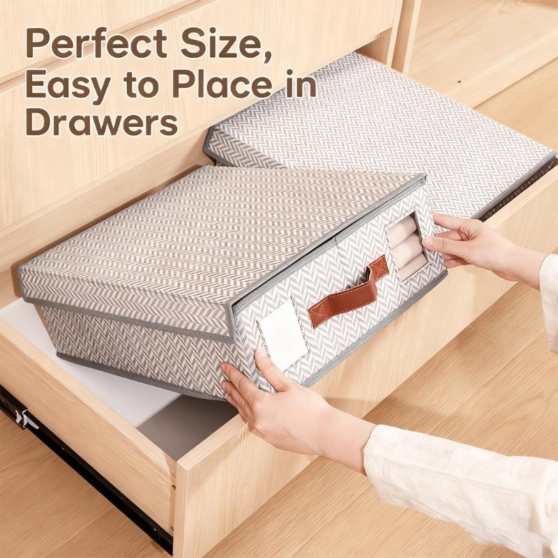 Spacious Bed Sheet Storage Container Nonwoven Materials Dustproof Cover Bedding Organiser With Detachable Lid