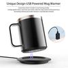USB Powered Self-Heating Coffee Mug with Lid Thermal Coffee Mug  Travel