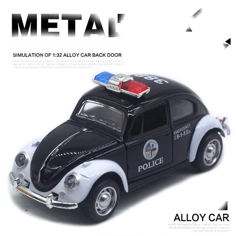 Classical Police Car, Taxi, Racing Car, Rebound Car Model, Children'S Toy Gift