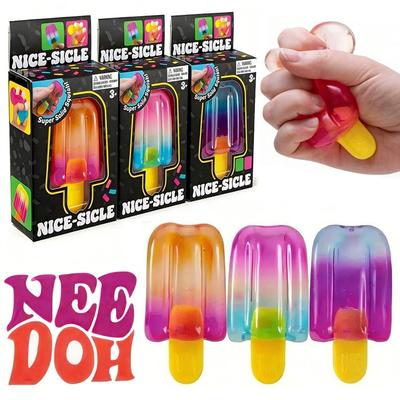Schylling Needoh Nice Cube Sensory Squeezing Toy Ice Cream Squishy Summer Sensory Stress Relief For Pinching And Playing