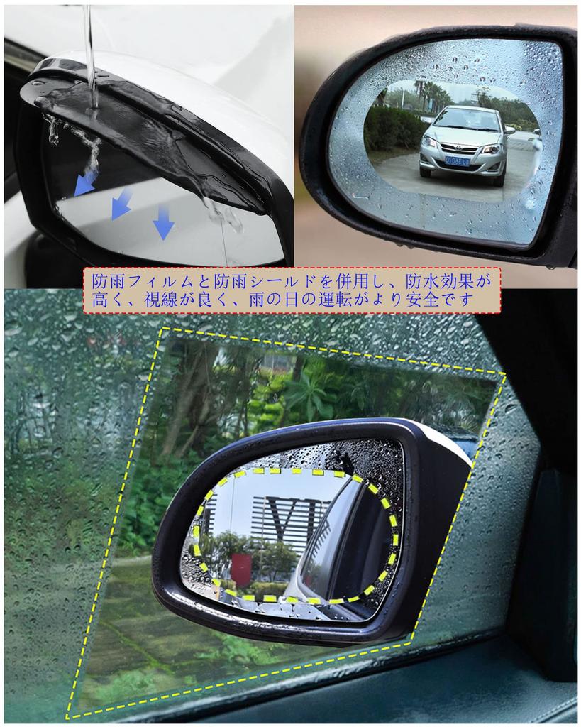 Waterproof film for car rearview hydrophilic rearview mirror side mirror Fits Suzuki New Solio New Solio Bandit New Jimny Jimny Sierra SX4 Baleno