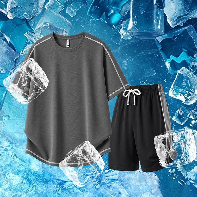 Casual Sports Suit Men's Short Sleeved Suit Men's Two-piece Set