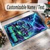 Truck Theme Crystal Velvet Rug Personalized Custom Name Text Soft Floor Mat Home Decor