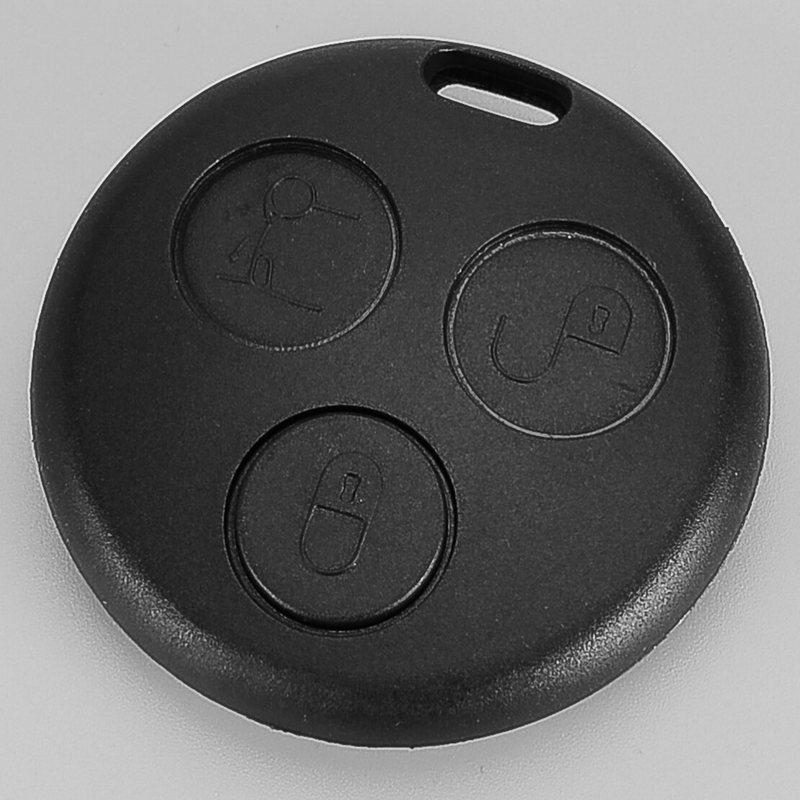 

3 Button Remote Key Fob Case Shell No Key Blade Fit For Smart Fortwo 450 1998 1999 2000 2001 2002 2003 2004 2005 2006 2007 Black