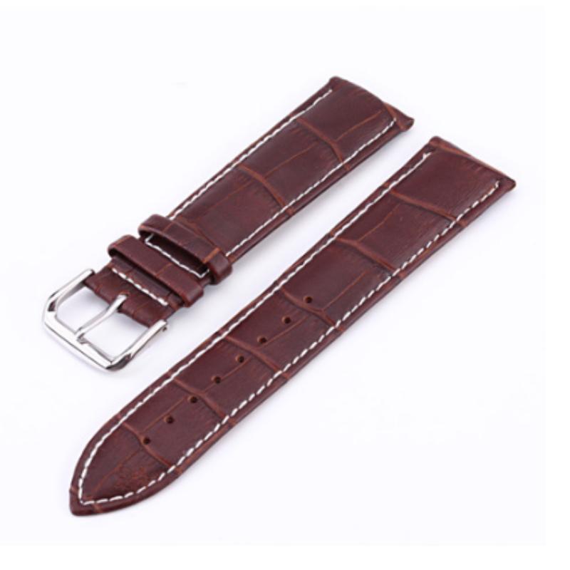 

10 12 13 14 15 16 17 18 19 20 21 22 23 24 мм Высококачественный кожаный ремешок для часов с бамбуковым узором Универсальные аксессуары для ремешка для часов 21mm