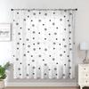 Simple Grey Tone One Piece Starfall Dust Free Rod Mounted Window Screen Living Room Bedroom Decorative Peacefulness Curtain Polyester Perfect For
