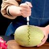 1pc Double Headed Fruit Carving Spoon DIY Salads Desserts Ripple Decoration Watermelon Melon Remove The Seeds Ball Digger YMY