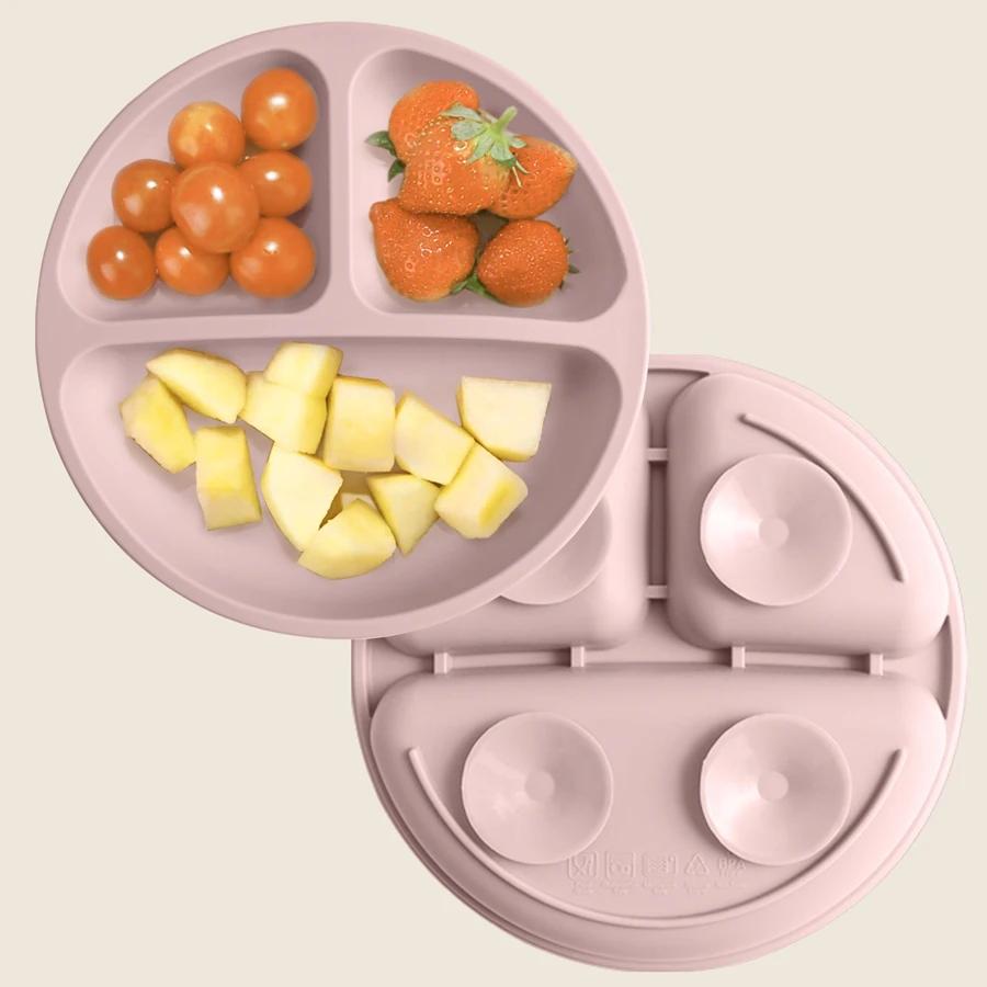 Baby Dining Plate BPA Free Children Dishes Suction Toddle Training Tableware Kids Feeding Bowls Sucker Silicone Baby Stuff