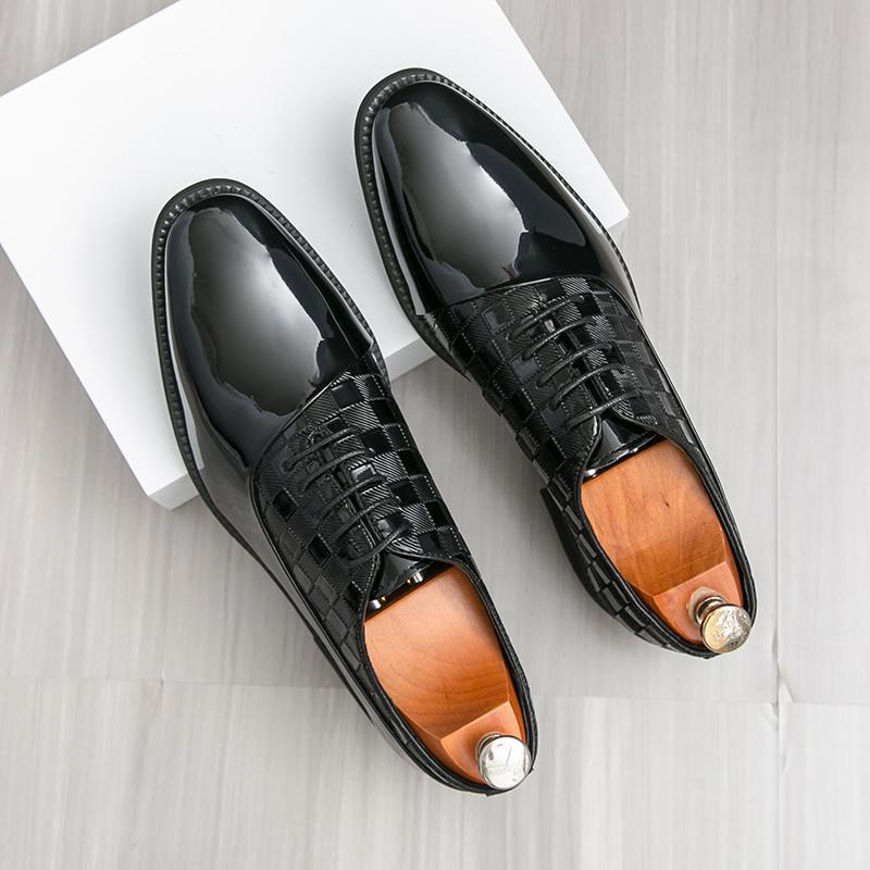 Large size British casual business dress leather shoes men's shoes wedding shoes single shoes work shoes men's leather shoes