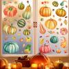 Double Sided, Pumpkin Window Stickers, Thanksgiving, Scene Decoration, Showcase, Glass Stickers, Electrostatic Traceless Window Stickers