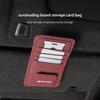Car Sun Visor Leather Storage Bag Glasses Ticket Card Holder For Mercedes Benz AMG W203 W204 W205 W209 W210 W211 W212 W176 NBS2