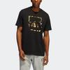 adidas T Shirts Men's Black Crew Neck Moderate Straight Fit HK6749