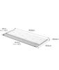 Yamazaki Folding Drainer with Silicone W58 x D26 x Includes a Tray for Draining Small Storage 5056 Tray, Large, White, Approx. H0.8cm, Items, Drainer,
