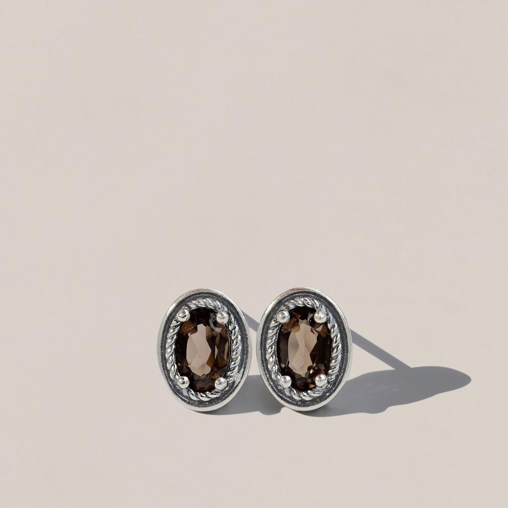 47Bag 925 Silver Natural Garnet Gemstone Earrings Riona
