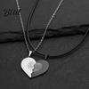 Romantic Heart Necklace Pair 1 Couple Matching Necklaces Pendant Love