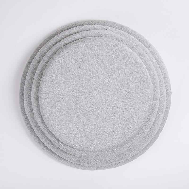 Atmungsaktives Baumwoll-Rutschfestes rundes Memory-Schaumstoff-Sitzkissen Ergonomisches Stuhlpolster für langes Sitzen