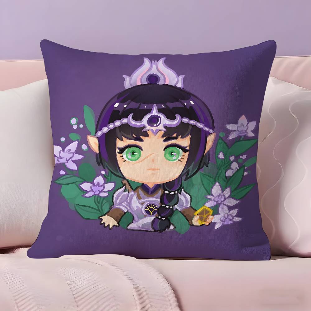 Cartoon Style B-Baldurs Gate 3 Pillow Case Pillowcase Ultra Soft Skin Friendly Fabric Cloud Like Comfort & Concealed Zipper