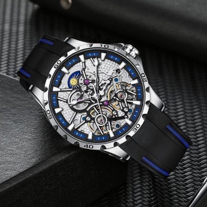 AILANG New Swiss Genuine Watches Double Tourbillon Automatic Mechanical Watches Men Waterproof