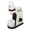 Kids Coffee Maker Playset Black White Rounded Edges Educational Wood Vivid Toddler Kitchen Playset f