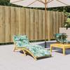 VidaXL Lounge Chair Cushion Leaf Pattern 180x60x4 Cm, Cushion, Seat Cushion, Patio Cushion 361864