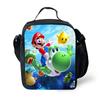 Super Mario Kids Insulated Lunch Bag Durable Oxford School Travel Picnic Bag