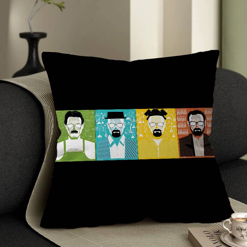 BBreaking Bad Cushion Cover Inches Farmhouse Decor Home Throw Pillow Covers For Couch Decorations