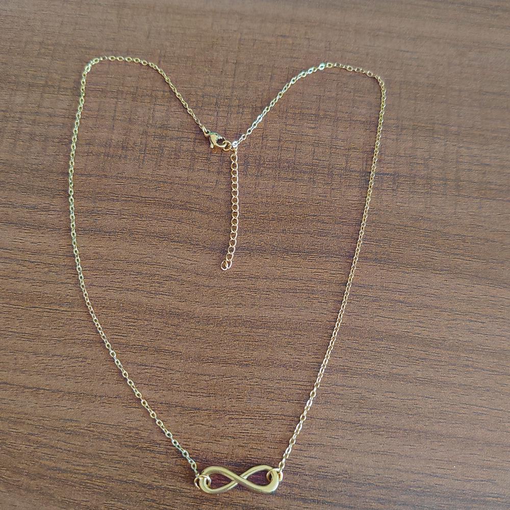 18K Gold-Plated Stainless Steel Infinity Necklace