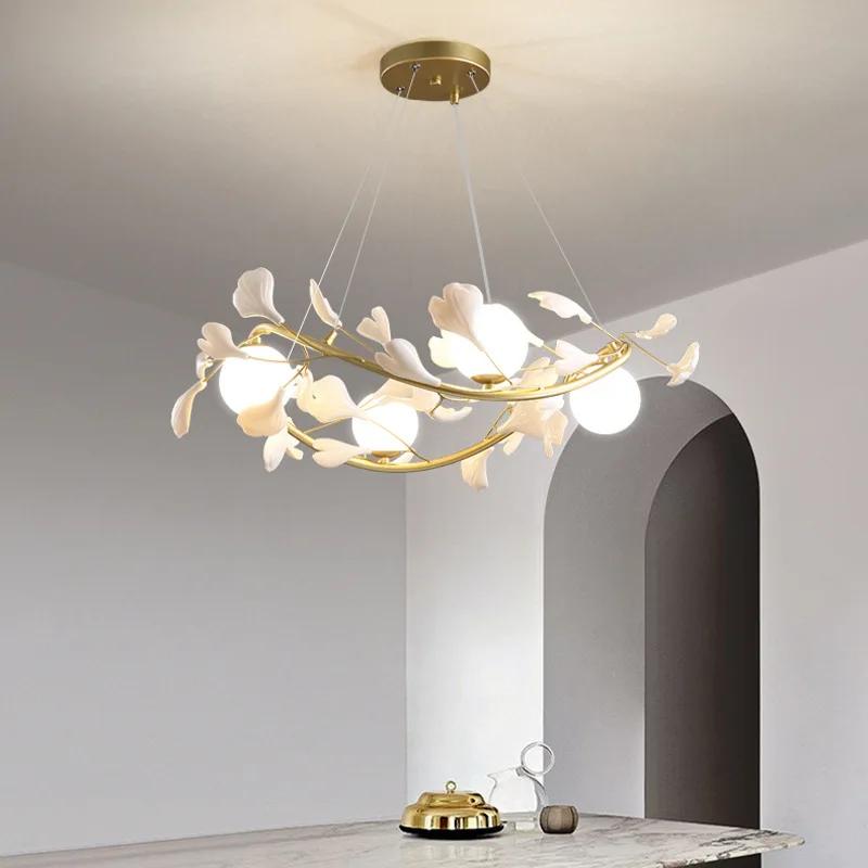2024 New Pendant Spherical Glass Ceiling Pendant Lights LED Lights Pigment Home Lights Remote Control Kitchen