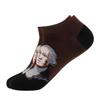 springtime Fashion Colorful Cotton Mens Socks Harajuku Stripe Art oil painting Animal Print Funny Happy Ankle Socks