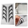 Black Auto Vent Air Flow Fender Sticker Waterproof