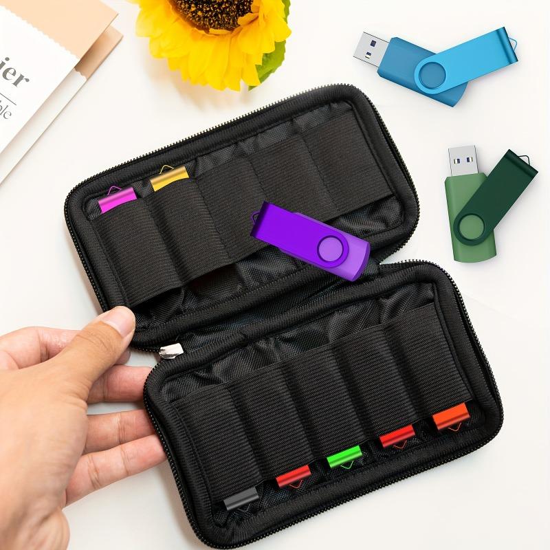 USB Flash Drive Organizer Storage Bag, Holder Case for Pen Drive & Small Electronic Accessories