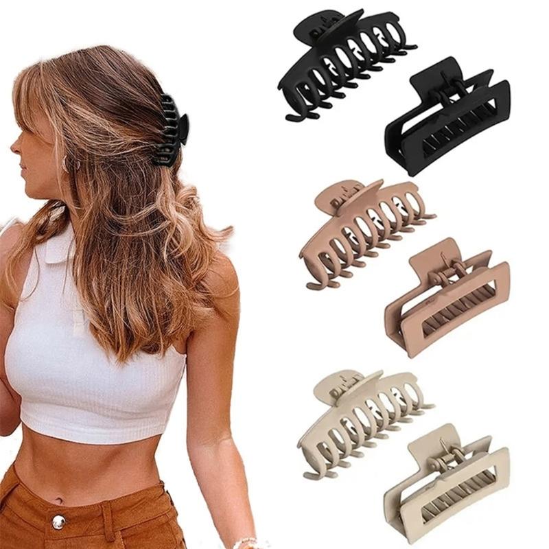 Large Hair Clip Set For Acrylic Barrettes Slip Hair Accessories For Women