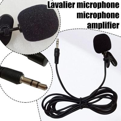 3.5mm Mini Microphone Universal Portable Metal Clip Audio Lapel Phone Speaking For Mobile Mic P G5L0