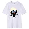 2024 Fashion Streetwear Sunlight T Shirt Big Size Men Calimero Cartoon Pattern Men T Shirt Painted Funny Tshirt Men T Shirt