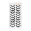 10Pairs False Eyelashes Natural 3D Self-adhesive Eyelashes Soft Wispy EyeLashes