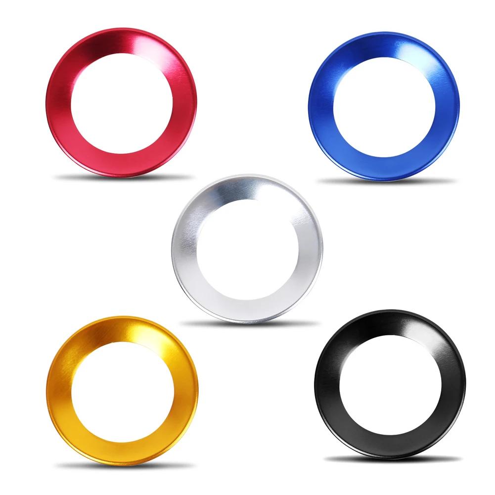 Car Styling Steering Wheel Emblem Decorative Circle Ring Accessories Case For Volkswagen VW Golf 4 5 Polo Jetta Mk6 Covers
