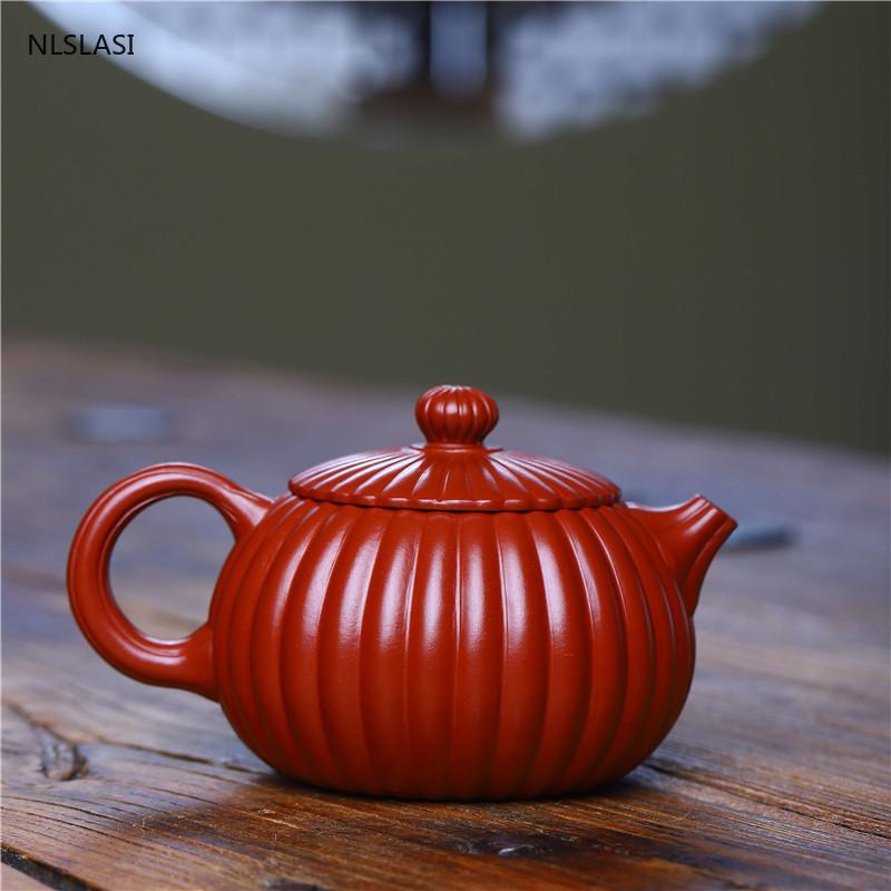 Yixing Tea Pot Purple Clay Xishi Filter Teapot Beauty Kettle Raw Ore Handmade Tea Set Dahongpao Customized Authentic 200ml