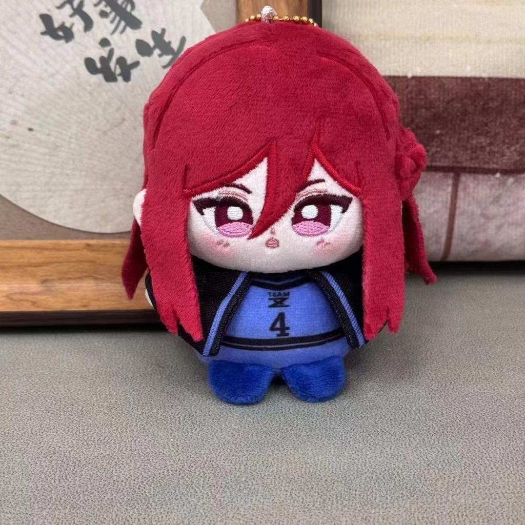Blue Lock Bachira Isagi Yoichi Cute Figure Plush Stuffed Cotton Doll Backpack Pendant Boy Girl Toys Keychain Gift