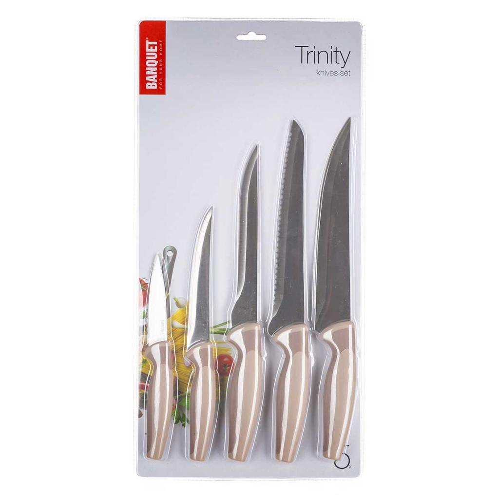 BANQUET TRINITY SET OF 5 KITCHEN KNIVES