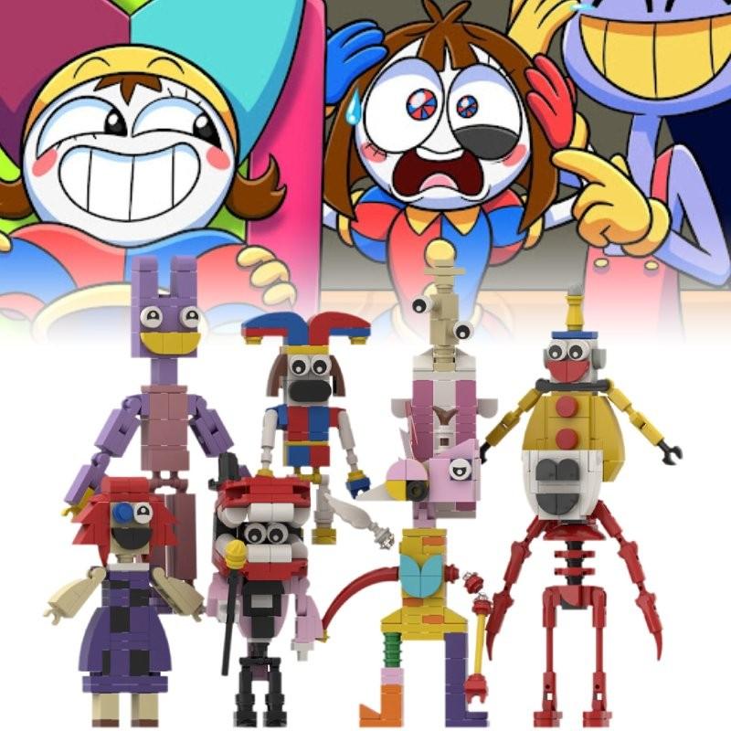 Magical Number Circus Building Blocks Set With 8 Colorful Plastic Models For Creative Play