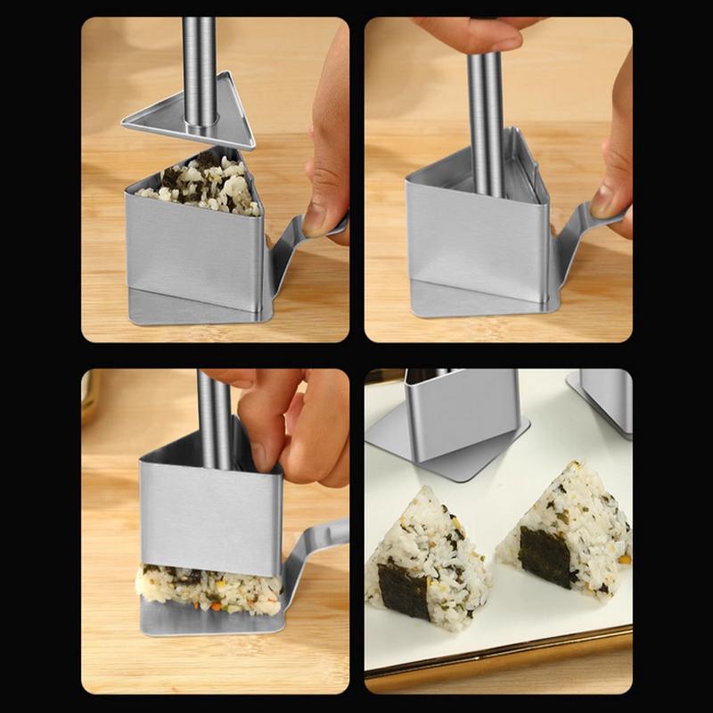 Forma do ryżu ze stali nierdzewnej 304, gospodarstwa domowego, spożywcza, forma do sushi, forma DIY do jedzenia uzupełniającego dla dzieci, narzędzia do sushi