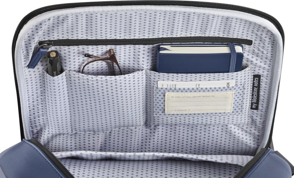 Moleskine Business Bag, Fits 13-inch Laptop, Backpack, Classic Professional, Vertical Design, New Model, Sapphire Blue