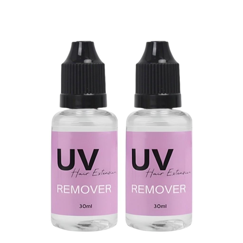 UV Glue Remover 30ml,Fast Dissolving for Extensions & Eyelashes,Professional Safe Solvent with Brush