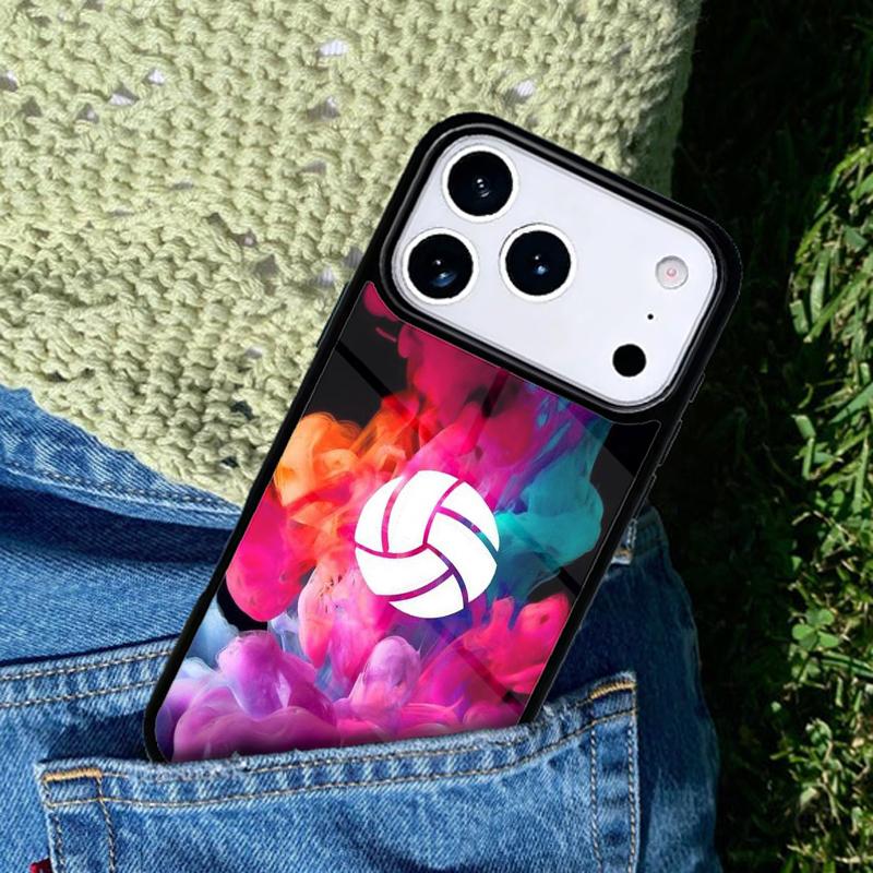 Volleyball Handyhülle Für iPhone 17 AIR 16 Pro Max 15 14 Pro 11 12 13 Stoßfeste Silikonhülle