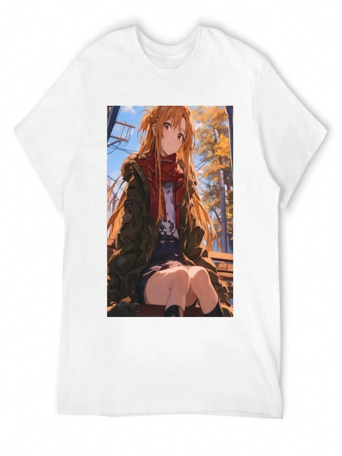 Asuna - SAO 18 T-Shirt Vintage Anime Shirt Summer Tops Clothes Luxury Man unisexs Graphic T-Shirts S разноцветный