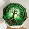 1PC tree of lifeAutomatic Open/Close Umbrella with Windproof, 8-Rib Sturdy Canopy, Durable Ribs, Fashionable Design1298A